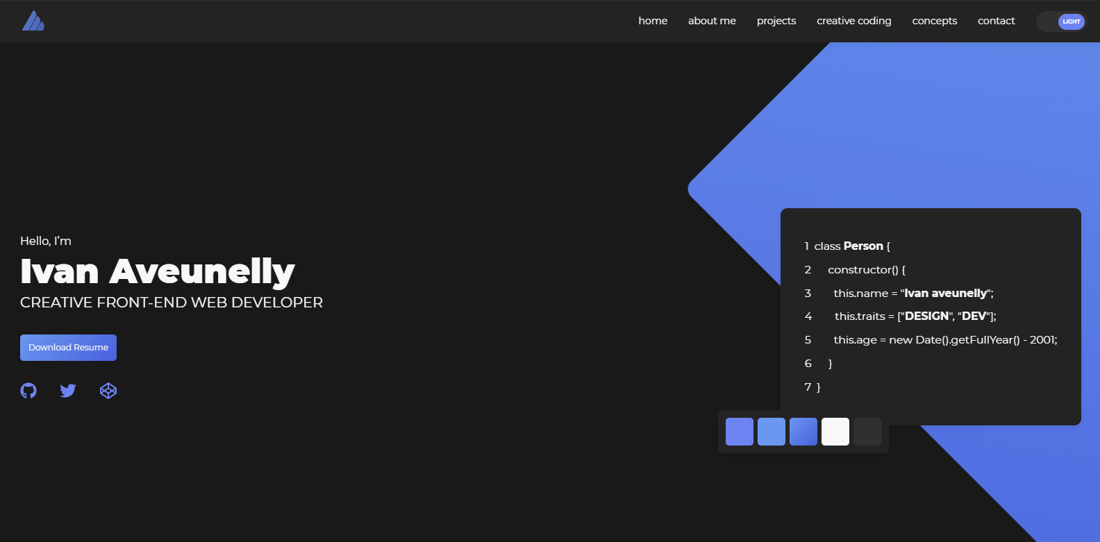 Ivan aveunelly Site Preview